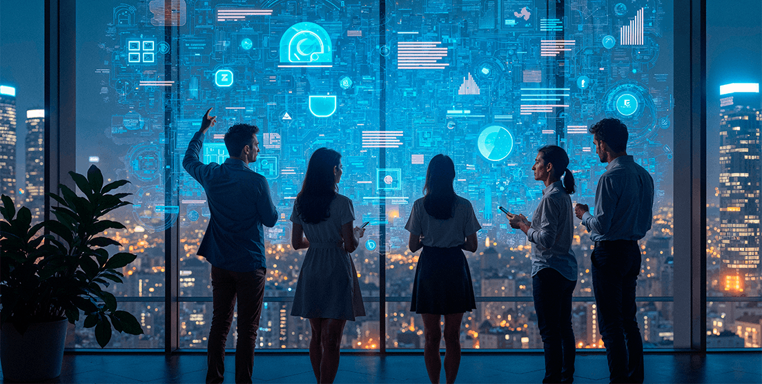 Teams collaborating with real-time data visibility to align and improve software delivery