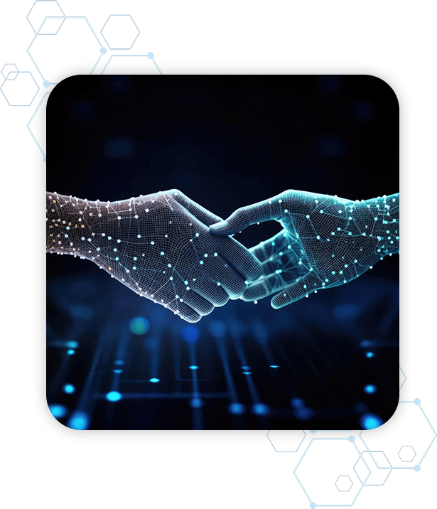 Strategic partnership illustrating digital collaboration and technology-driven business alliances